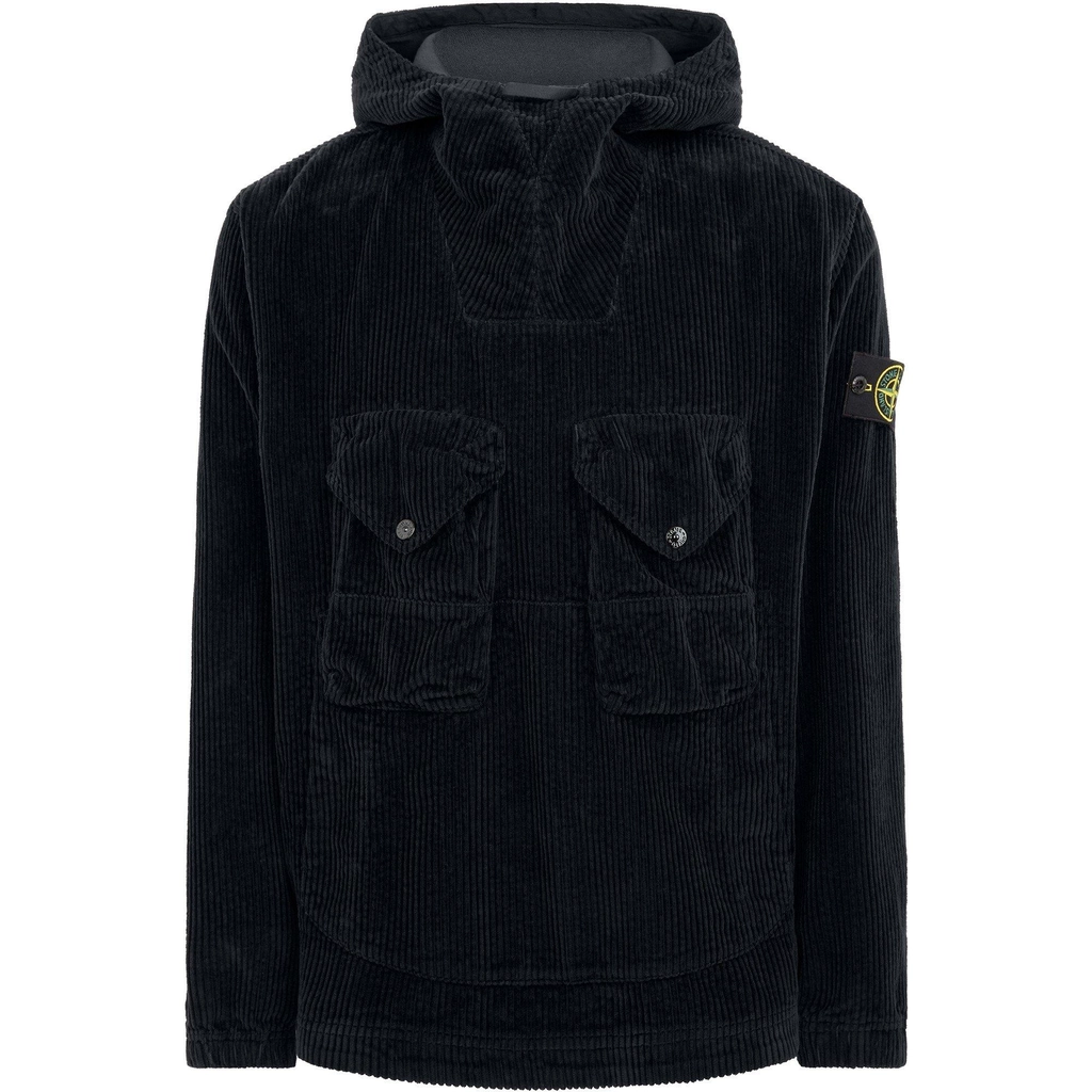 Stone Island Cord Smock Overshirt - Blue V0020